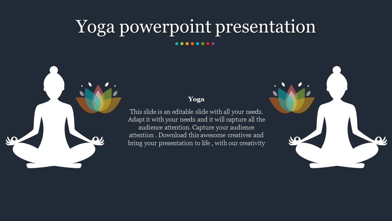 Creative Yoga PowerPoint Presentation With One Node